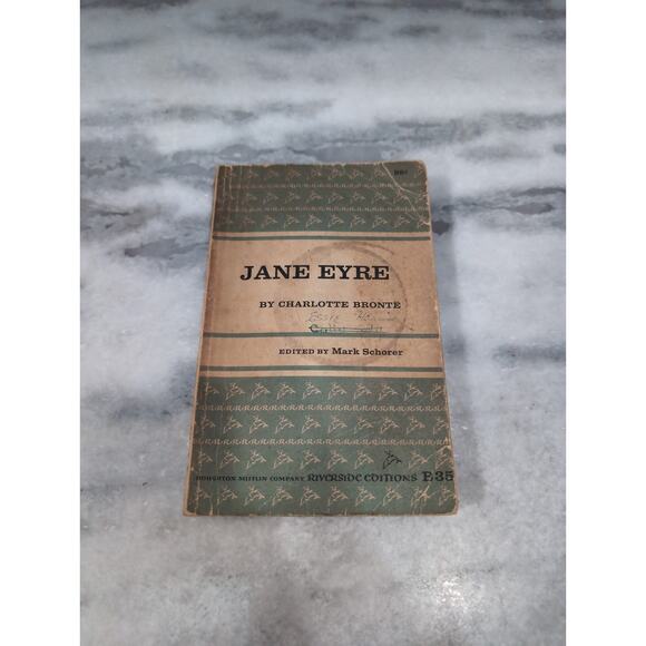 Jane‎ Eyre by Charlotte Bronte, 1959 Paperback, Riverside Editions - Picture 1 of 7